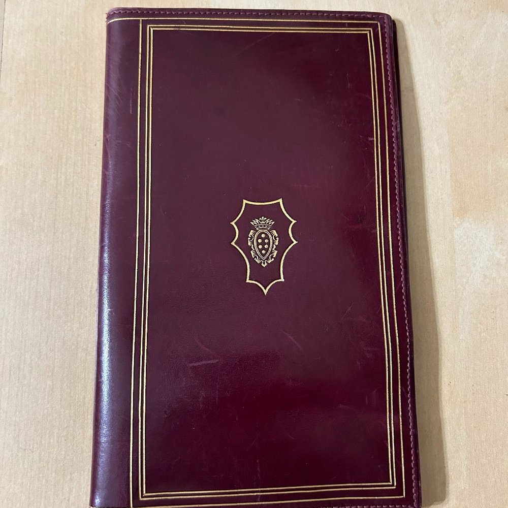Vintage Italian Leather Passport Wallet by A. Antinori Roma